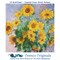 Sunflowers inspired by Claude Monet's Impressionist painting Counted Cross Stitch Pattern